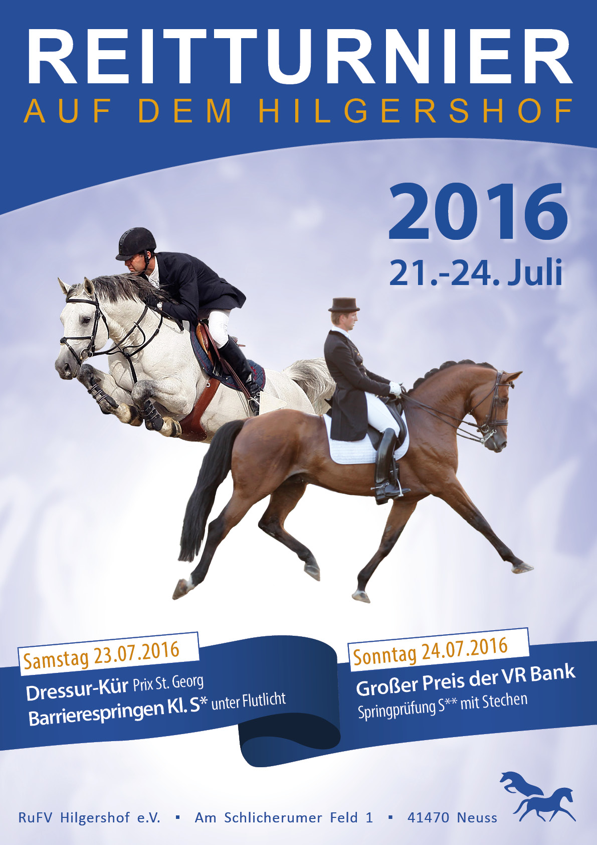 Plakat Turnier Hilgershof 2016